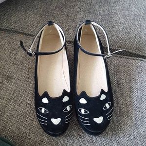 Suade black Cat platforms